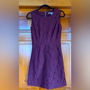 Vintage Diane von Furstenberg Knee length, laced & lined, sleeveless dress